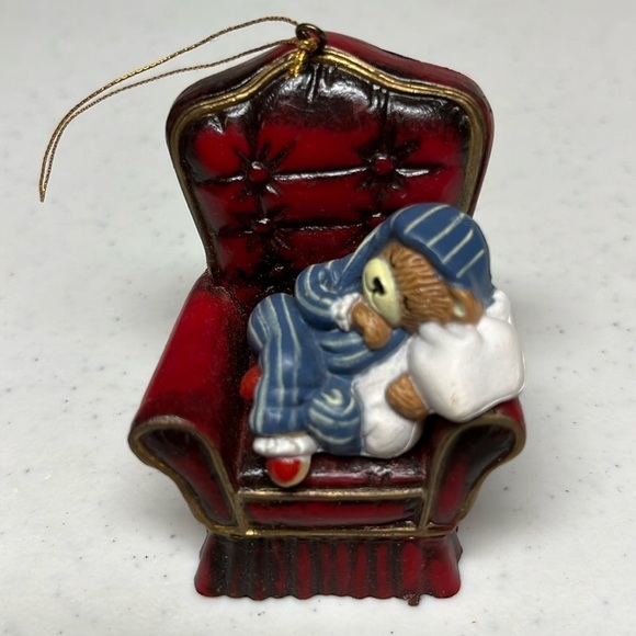 Wang’s International,Inc.1988 Napping Bear Christmas Ornament Vintage - Picture 1 of 7
